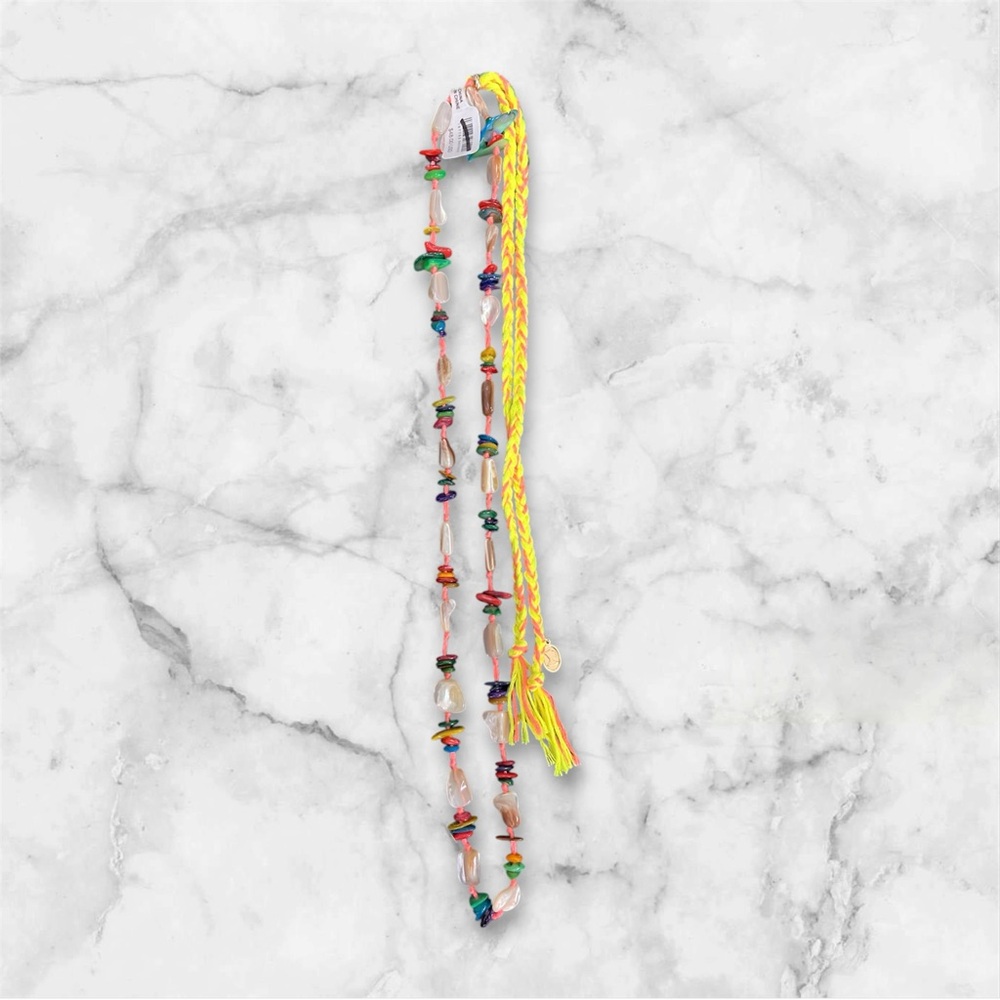 NWT Free People Murillo-Colored Stones Necklace - Picture 3 of 5